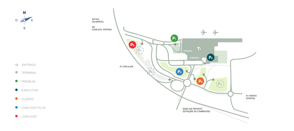 Estacionamento Aeroporto Lisboa Looking4 PT